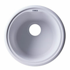 ALFI 17" Undermount Round Granite Composite Prep Sink - AB1717UM