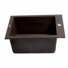 ALFI 17" Drop-In Rectangular Granite Kitchen Prep Sink - AB1720DI