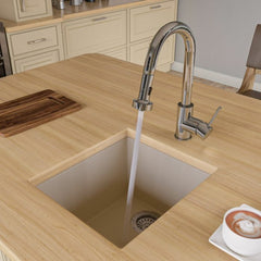 ALFI 17" Undermount Rectangular Granite Kitchen Prep Sink - AB1720UM