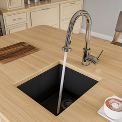 ALFI 17" Undermount Rectangular Granite Kitchen Prep Sink - AB1720UM