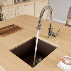 ALFI 17" Undermount Rectangular Granite Kitchen Prep Sink - AB1720UM