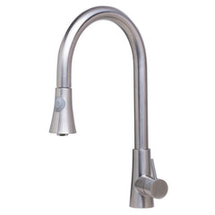 ALFI Solid Stainless Steel Two Mode Pull Down Kitchen Faucet - AB2034