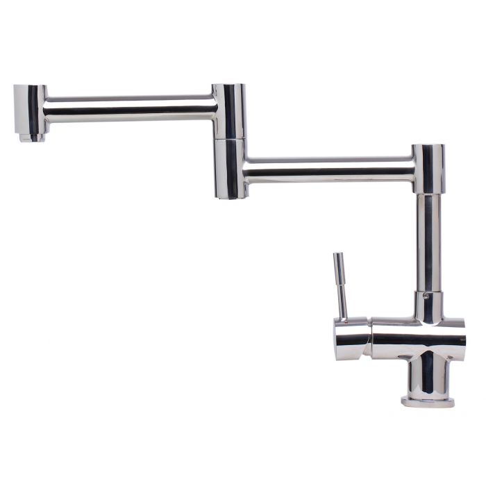 ALFI Modern Solid Stainless Steel Retractable Kitchen Faucet - AB2038
