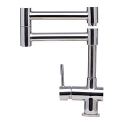 ALFI Modern Solid Stainless Steel Retractable Kitchen Faucet - AB2038