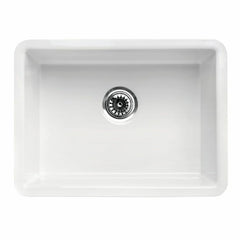 ALFI 23" White Fireclay Undermount Kitchen Sink - AB2317