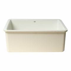 ALFI 23" White Fireclay Undermount Kitchen Sink - AB2317