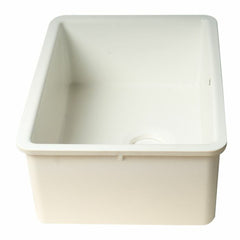 ALFI 23" White Fireclay Undermount Kitchen Sink - AB2317