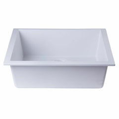 ALFI 24" Undermount Single Granite Composite Kitchen Sink - AB2420UM