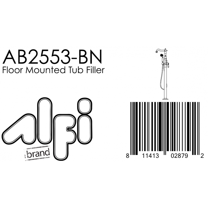 ALFI Free Standing Floor Mounted Bath Tub Filler - AB2553