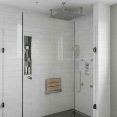 ALFI 3-Way Thermostatic Valve Shower Mixer Square Knobs - AB2801