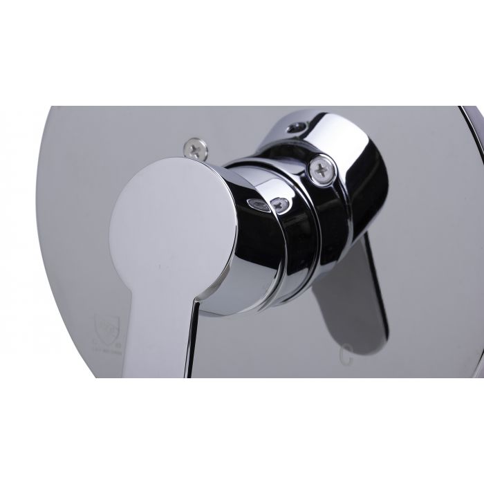 ALFI Shower Valve with Lever Handle & Flange Polished/Brushed - AB3001