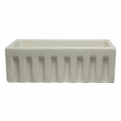 ALFI 30" Reversible Smooth/Fluted Single Fireclay Farm Sink - AB3018HS