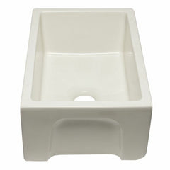 ALFI 30" Reversible Smooth/Fluted Single Fireclay Farm Sink - AB3018HS