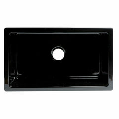 ALFI 30" Reversible Smooth/Fluted Single Fireclay Farm Sink - AB3018HS