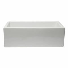 ALFI 30" Reversible Smooth/Fluted Single Fireclay Farm Sink - AB3018HS