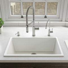 ALFI 30" Undermount / Drop In Fireclay Kitchen Sink - AB3018UD