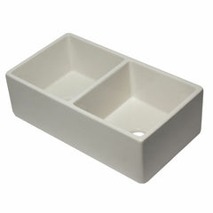 ALFI 33" Reversible Double Fireclay Farm Kitchen Sink - AB3318DB