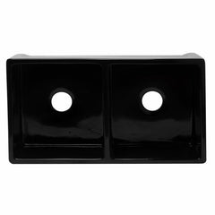 ALFI 33" Reversible Double Fireclay Farm Kitchen Sink - AB3318DB