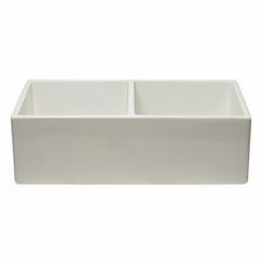 ALFI 33" Reversible Double Fireclay Farm Kitchen Sink - AB3318DB