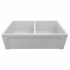 ALFI 33" Reversible Double Fireclay Farm Kitchen Sink - AB3318DB