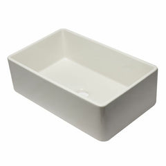 ALFI 33" Reversible Single Fireclay Farmhouse Kitchen Sink - AB3320SB