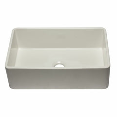 ALFI 33" Reversible Single Fireclay Farmhouse Kitchen Sink - AB3320SB