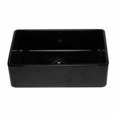 ALFI 33" Reversible Single Fireclay Farmhouse Kitchen Sink - AB3320SB
