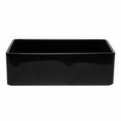 ALFI 33" Reversible Single Fireclay Farmhouse Kitchen Sink - AB3320SB