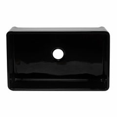 ALFI 33" Reversible Single Fireclay Farmhouse Kitchen Sink - AB3320SB