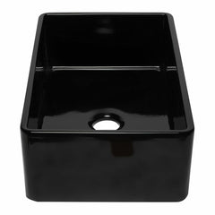 ALFI 33" Reversible Single Fireclay Farmhouse Kitchen Sink - AB3320SB