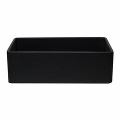 ALFI 33" Reversible Single Fireclay Farmhouse Kitchen Sink - AB3320SB