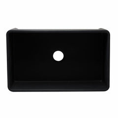 ALFI 33" Reversible Single Fireclay Farmhouse Kitchen Sink - AB3320SB