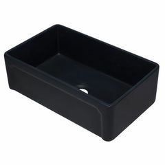 ALFI 33" Reversible Single Fireclay Farmhouse Kitchen Sink - AB3320SB