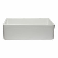 ALFI 33" Reversible Single Fireclay Farmhouse Kitchen Sink - AB3320SB