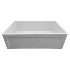 ALFI 33" Reversible Single Fireclay Farmhouse Kitchen Sink - AB3320SB