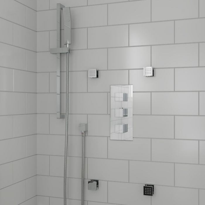 ALFI 2" Square Adjustable Shower Body Spray - AB3820