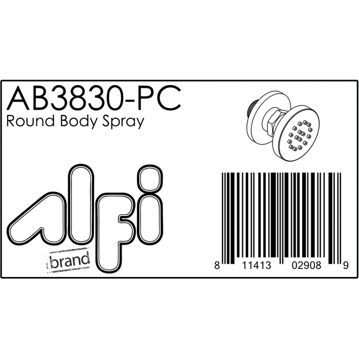 ALFI 2" Round Adjustable Shower Body Spray - AB3830