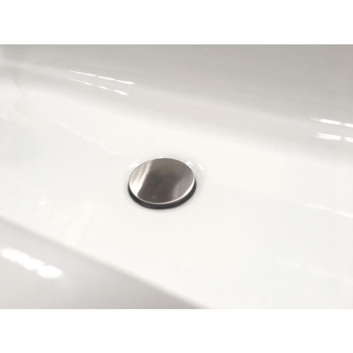 ALFI Stainless Steel Pop Up Drain for Bathroom Sink without Overflow - AB5009