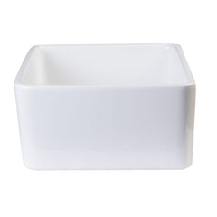 ALFI 23'' Fireclay Single Bowl Farmhouse Apron Kitchen Sink - AB503