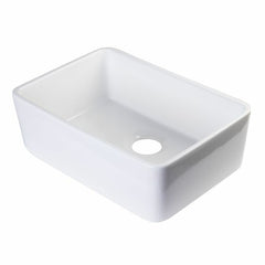 ALFI 23'' Fireclay Single Bowl Farmhouse Apron Kitchen Sink - AB503