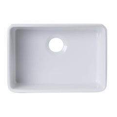 ALFI  24" Single Bowl Fireclay Undermount Kitchen Sink - AB503UM