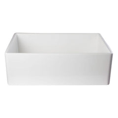 ALFI 30" Single Bowl Smooth Panel Fireclay Farmhouse Kitchen Sink - AB510