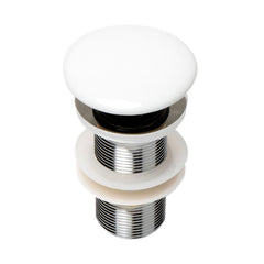 ALFI Ceramic Mushroom Top Pop Up Drain for Sinks without Overflow - AB8055