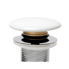 ALFI Ceramic Mushroom Top Pop Up Drain for Sinks without Overflow - AB8055