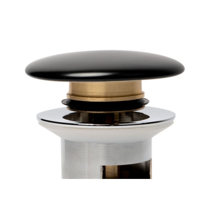 ALFI Ceramic Mushroom Top Pop Up Drain for Sinks with Overflow - AB8056