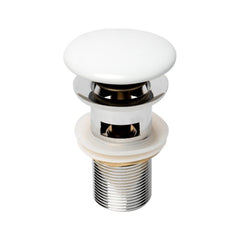 ALFI Ceramic Mushroom Top Pop Up Drain for Sinks with Overflow - AB8056