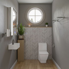 ALFI 24" Polished Chrome Towel Bar & Shelf Bathroom Accessory - AB9596