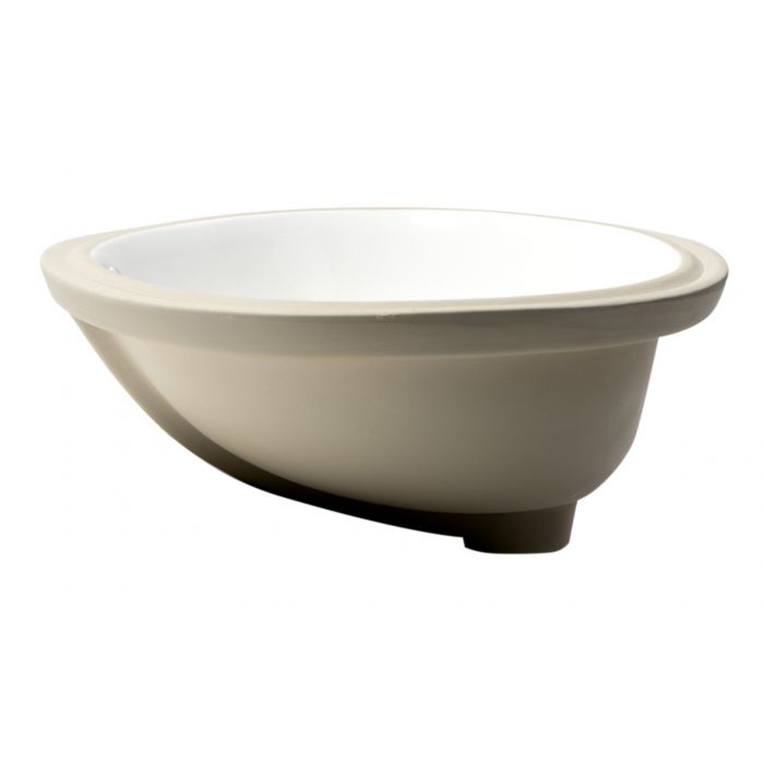 ALFI 23" White  Oval Undermount Ceramic Sink - ABC602