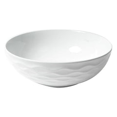 ALFI 17" White  Decorative Round Vessel Above Mount Ceramic Sink - ABC909