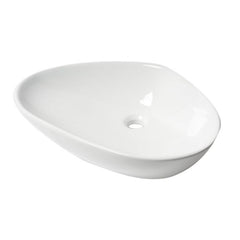 ALFI  23" White Fancy Above Mount Ceramic Sink - ABC914